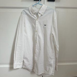 Vineyard Vines Size 8/10 White Button Down Shirt